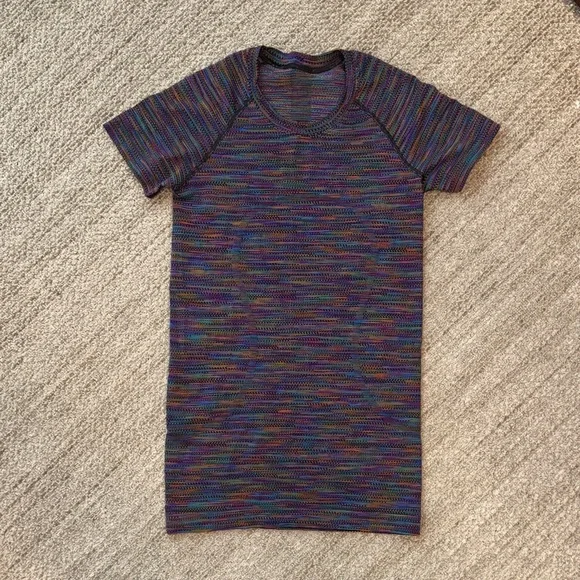 lululemon athletica Multicolor Rainbow Short Sleeve Tee - Picture 1 of 5